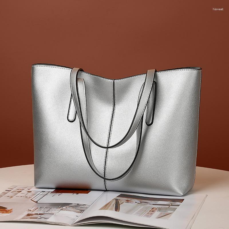 Shoulder Bags Foreign Trade Handbag Large Capacity Women's Bag Soft Leather Texture Tote Simple Retro Wholesale