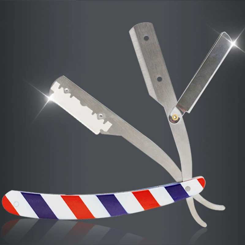 Barber Professional Mens Oil Head Beard Manual Stainless Steel Razor Salon Hairdressing Tool G0106 Fit 74 Blades G0106M240814