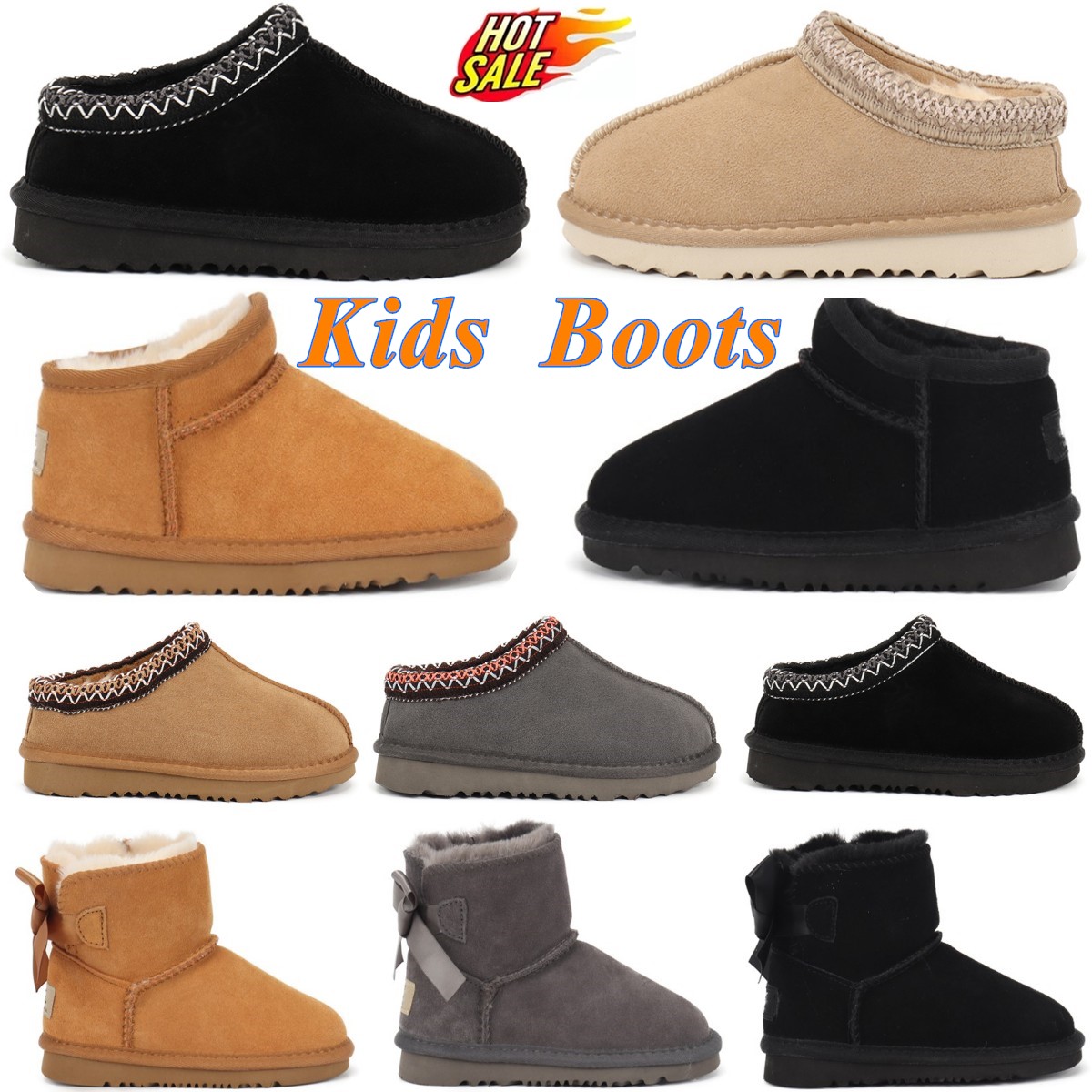 Kids Toddler shoes Slippers Australian boots Ultra Mini Platform Booties baby warm sandals mini snow Boot boys Girls Children shoe
