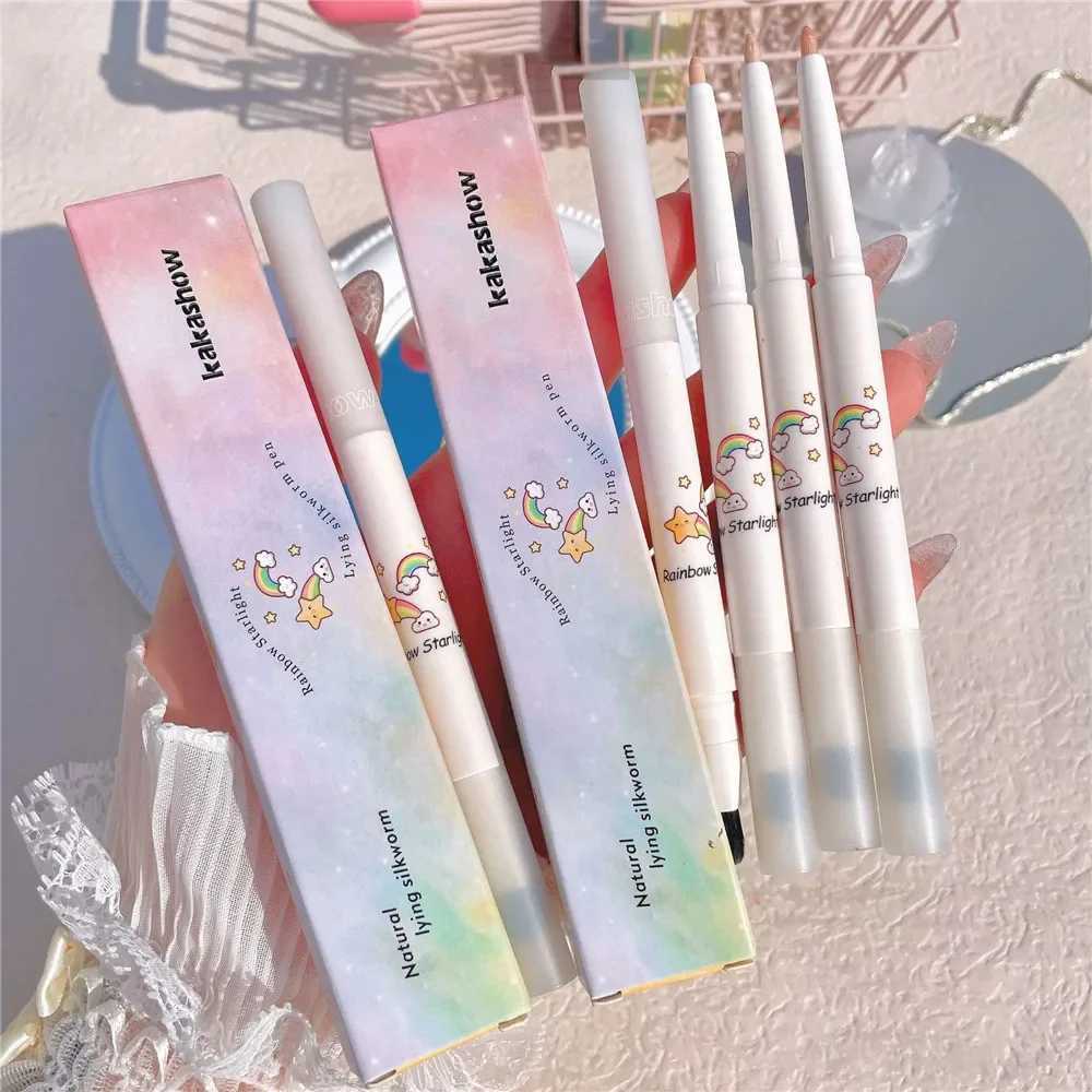 1PC Lying Silkworm Pen Pearlescent Glitter Brightening Eye Shadow Matte Contouring Eyeliner Pencil Long-lasting Tear Eye Makeup Y240813