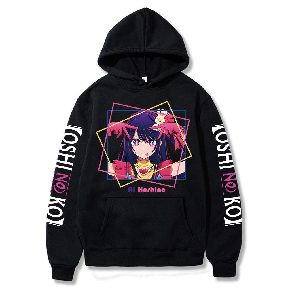 No Oshi Ko Anime Ai Hoshino Print Women Hoodies Haruku Plus Size Sweatshirt Girl Long Sleeve Streetwear Casual Clothes Tops