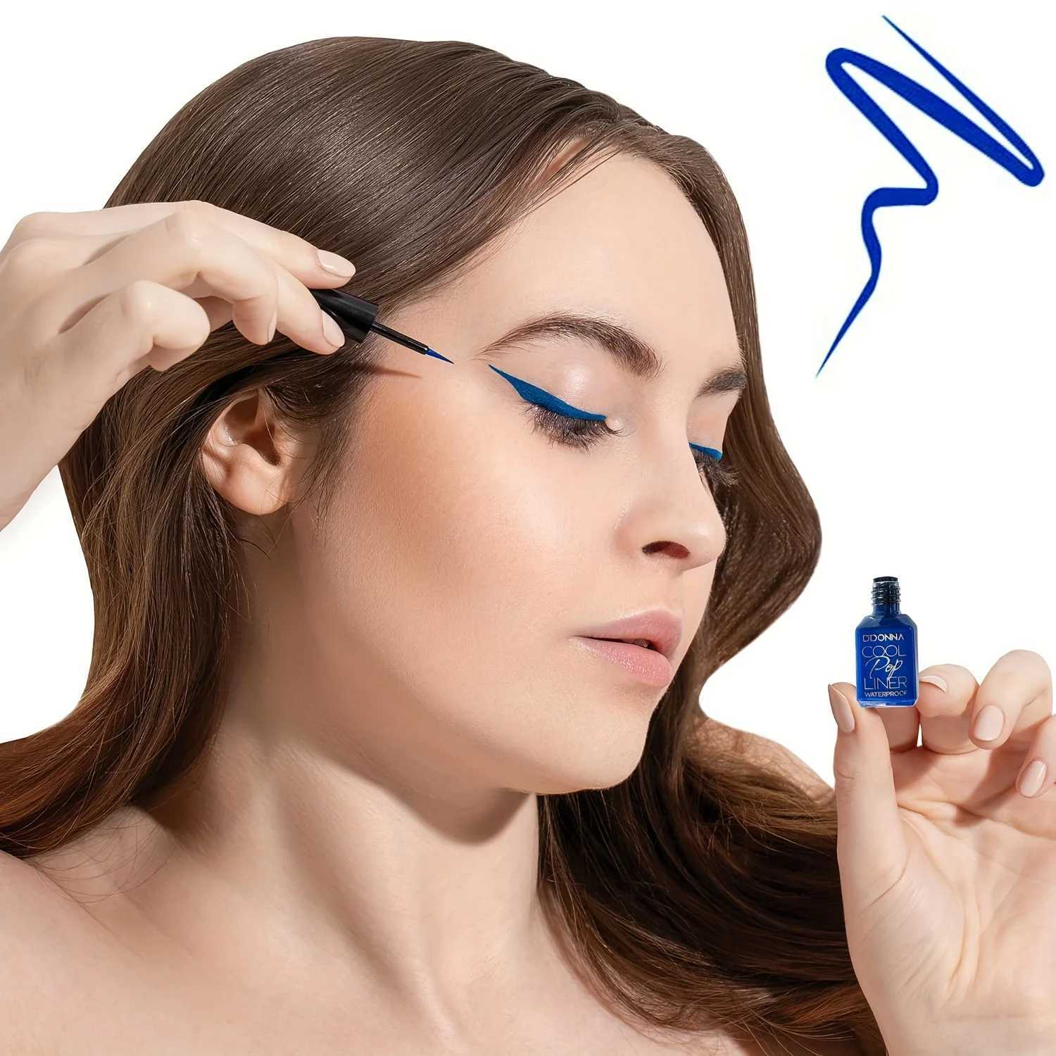 Blue Liquid Eyeliner Highly Pigmented And Waterproof Eyeliner For Intense Eye Definition 24-Hour Durable Matte Aquamarine Y240813