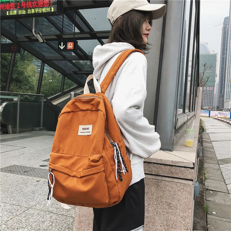 atinfor Women Backpack Travel Retro Waterproof Canvas Nylon Backpack School Bags for Bookbag Mochilas 240813