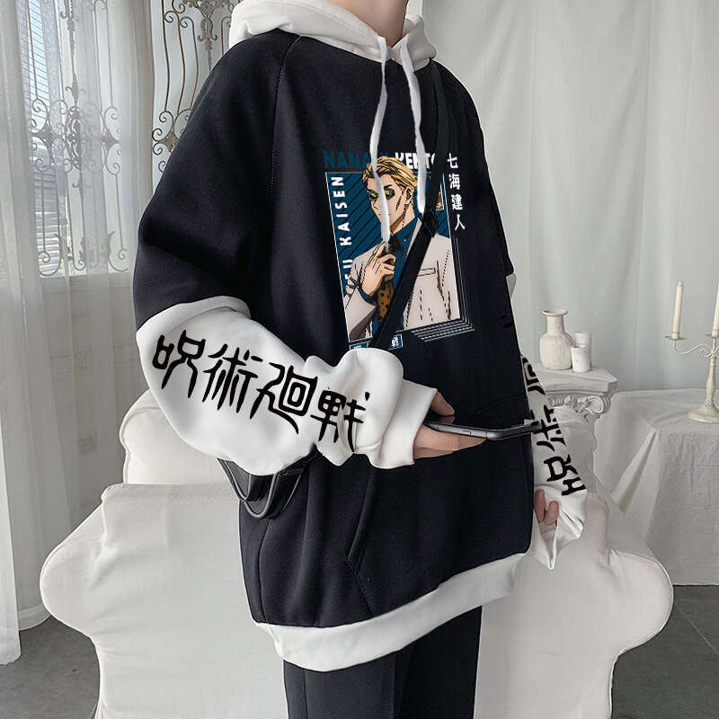 Anime Hot Jujutsu Kaisen Nanami Kento Cool Graphic Print Men Women Hoodies Plus Size Sweatshirt Haruku Streetwear Clothing