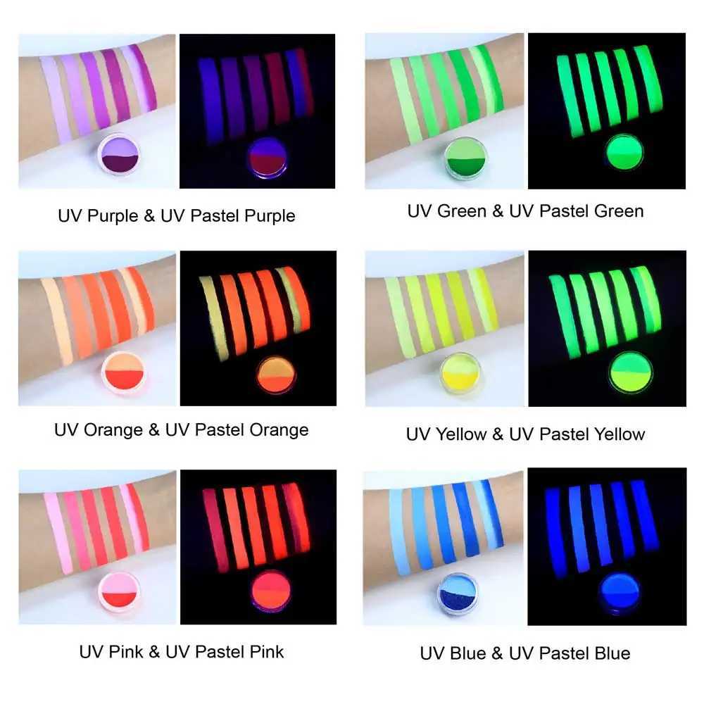 NEON UV Grow Split Eyeliners Water Ativated Face Body Candy Color Fluorescent Paint Pigment 2022 Hydra Eyeliner Y240813