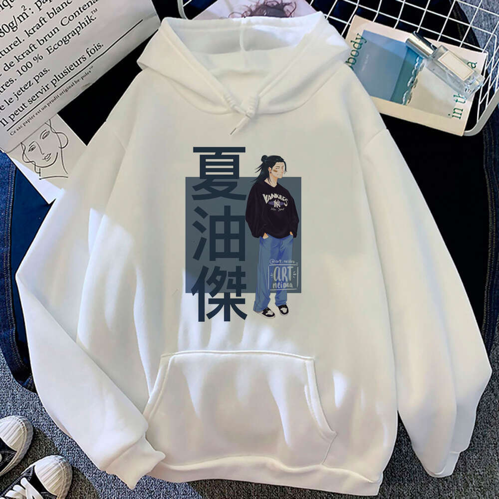 Kaisen Jujutsu Gojou Satoru Anime Hooded Plus Size Hoodie Men Women Sweatshirts Haruku Long Sleeve Streetwear