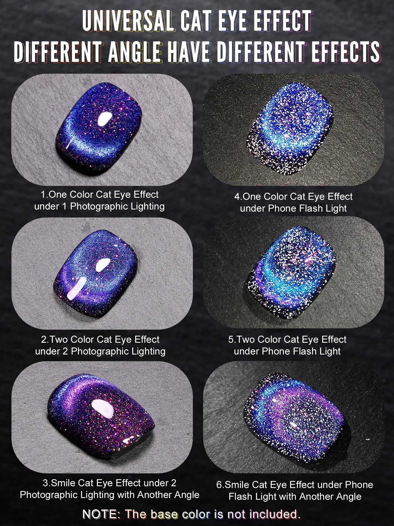 YOKEFELLOW 10ML Purple Ocean Crystal 9D Wide Cat Eye Magnetic Holographic Cat Eye Gel Nail Polish Semi Permanent UV Gel Nail ArtM240814