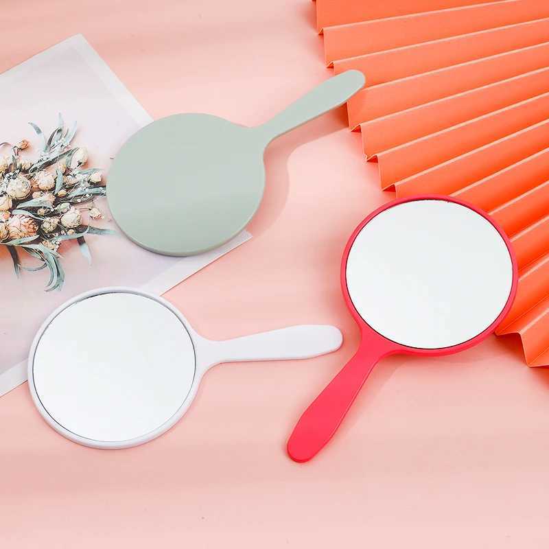Circular small mirror handheld makeup mirror for women high-definition mirror surface multi-color W240813
