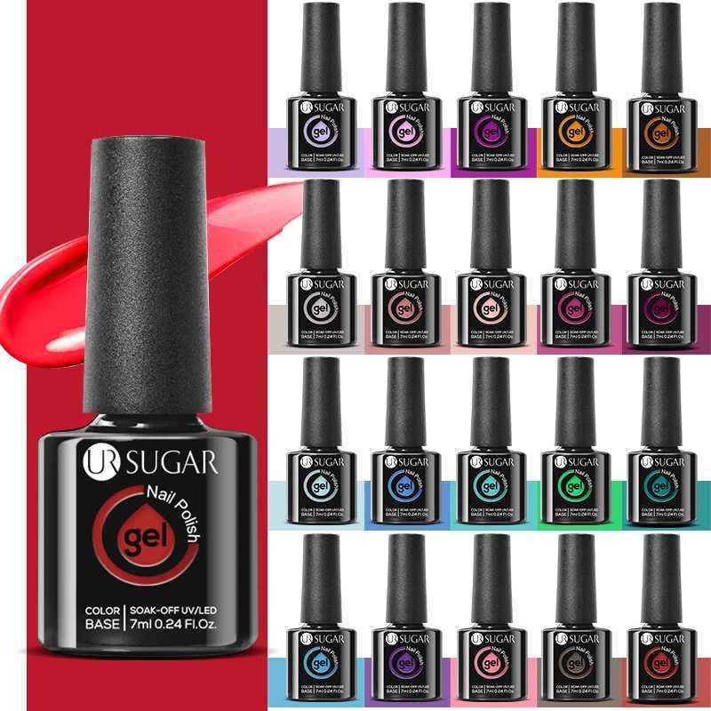 UR SUGAR 7ml Color Gel Nail Polish Spring Summer Semi Permanent Soak Off UV LED Gel Vernis Enamels Nail Supplies for Salon HomeM240814