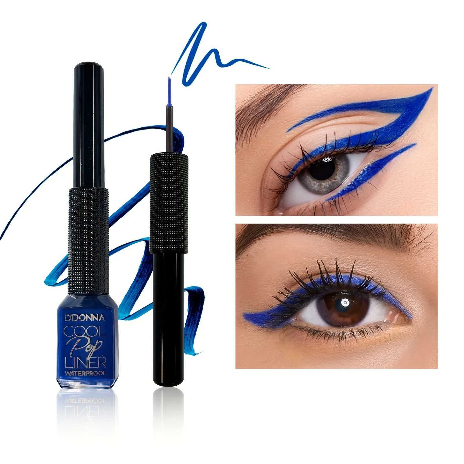 Blue Liquid Eyeliner Highly Pigmented And Waterproof Eyeliner For Intense Eye Definition 24-Hour Durable Matte Aquamarine Y240813