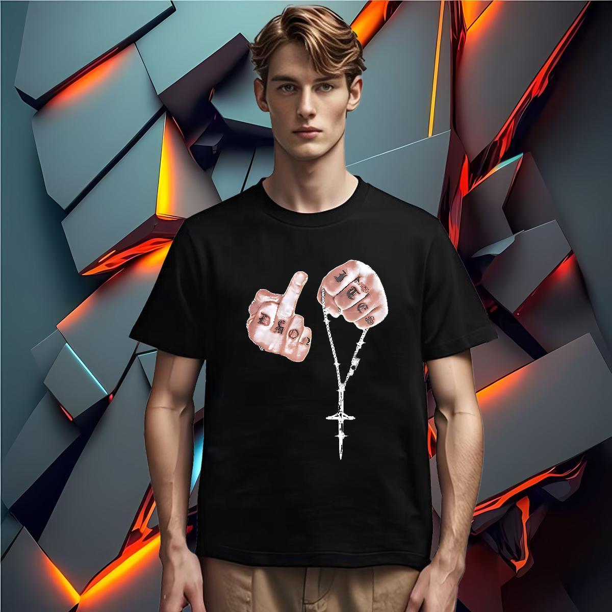 T Shirts Men 100% Cotton 230g hands Daily Outfit Breathable Crew Neck DIY Printed Tshirts New Arrival Unisex Clothings