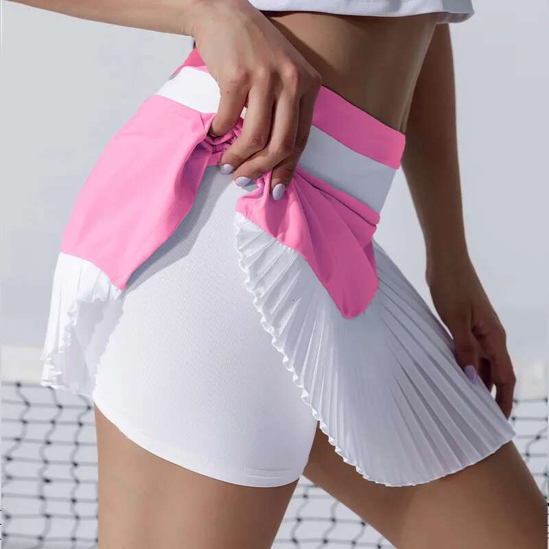 Elastic New And Breathable Short Women Light Proof High Waist Tennis Badminton Pleated Skirt Golf Women's T-shirt 's