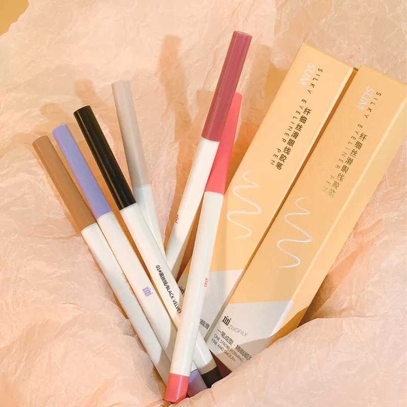Purple Eyeliner Pen Long Lasting Anti-fainting Quick Drying Eye Liner Gel Pen Lying Silkworm Pencil Eye Beauty Makeup Cosmetics Y240813