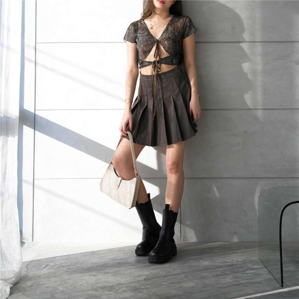 Pleated Women High Waist Sexy Mini Skirts Tennis Girl Dance Kawaii Casual Korean White Black Skirt Faldas Jupe