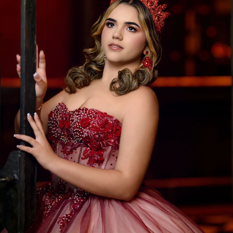 Red Off The Shoulder Quinceanera Dress For Sweet 16 Girl Sequined Beaded Applique Lace Tull Graduatin Party Birthday vestidos de 15 anos