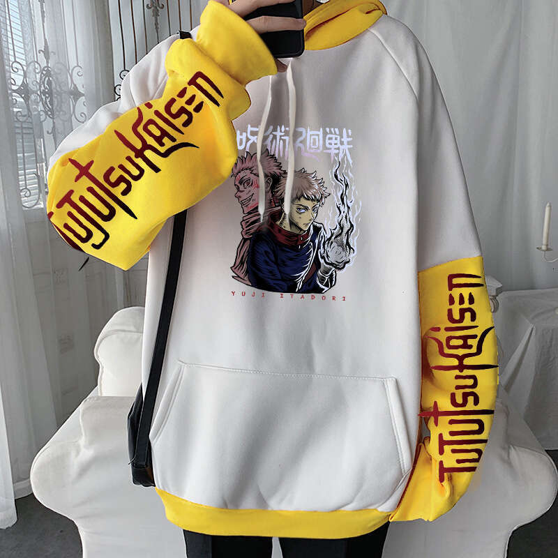 Anime Japanese Jujutsu Kaisen Hoodies Gothic Sukuna Ryoumen Yuuji Itadori Autumn Winter Men Plus Size Long Sleeve Sweatshirts