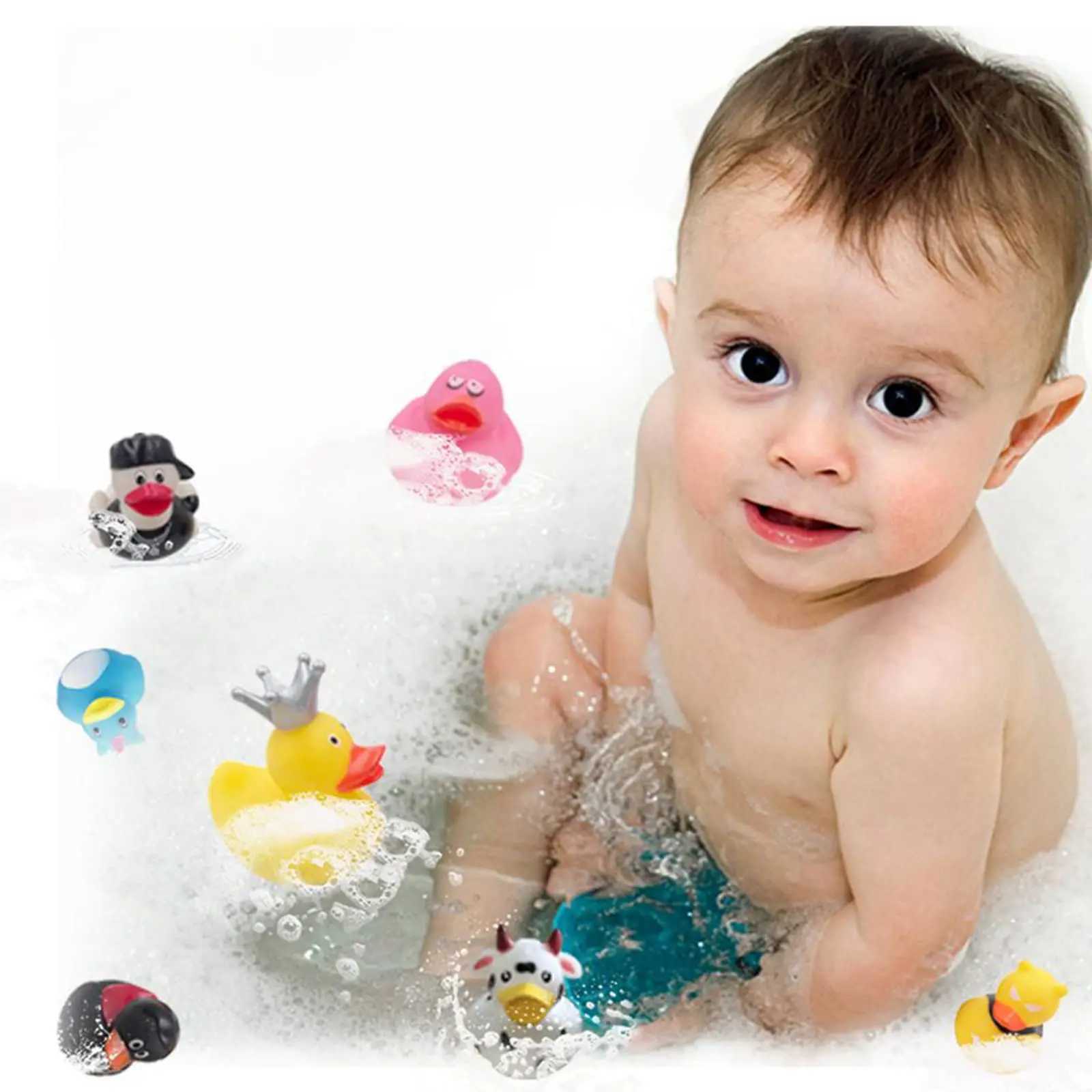 20/40 Rubber Duck for Jeeps Car Duck Bath Toy Assortment Bulk Floater Duck for Kids Baby Showers Accessories Party Favors Y240813