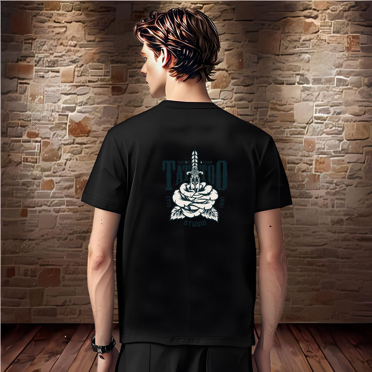 Wholesale tool Mens T Shirts Sport Men Tops Tees 100% Cotton 230g Designer Fashion Breathable Crew Neck Plus Size Custom Tee Shirt
