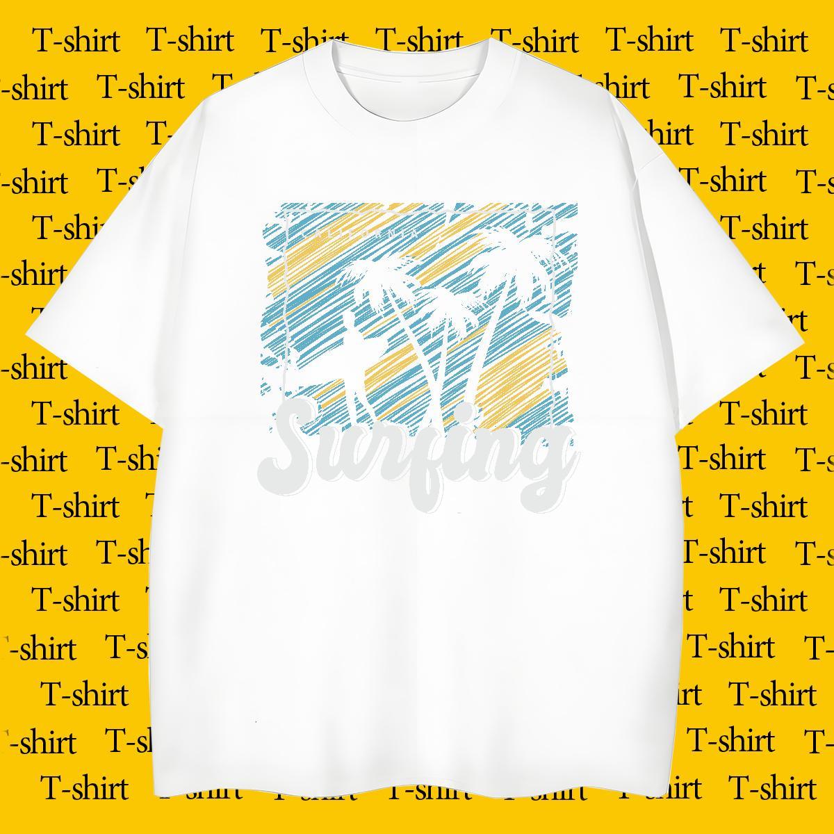 Unisex tree Men T Shirts Daily Wear Tshirt for Man Woman 230g Cotton 2024 Breathable Customized Print Tees Shirts