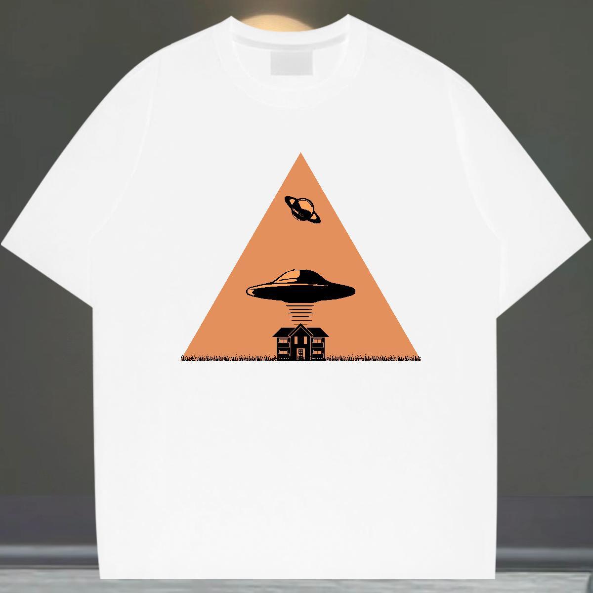 Classic Tshirt for Man Woman Sport 100% Cotton 230g Cartoon Printing L-4XL Short Sleeve O-Neck ET T Shirts Men New Clothings