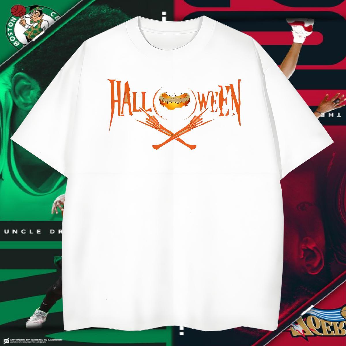 Loose T Shirts Men halloween Breathable Crew Neck Street Casual Skull 230g Cotton Couples T Shirts Fashion Designer Clothings
