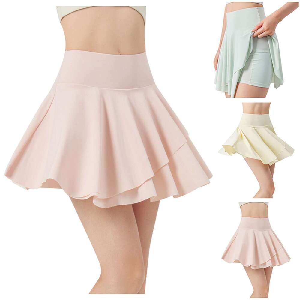 Sunscreen Summer Short Ice Like Uv Protection Fake Two Piece Skirts Quick Drying Sports Fiess Golf Tennis Skirt