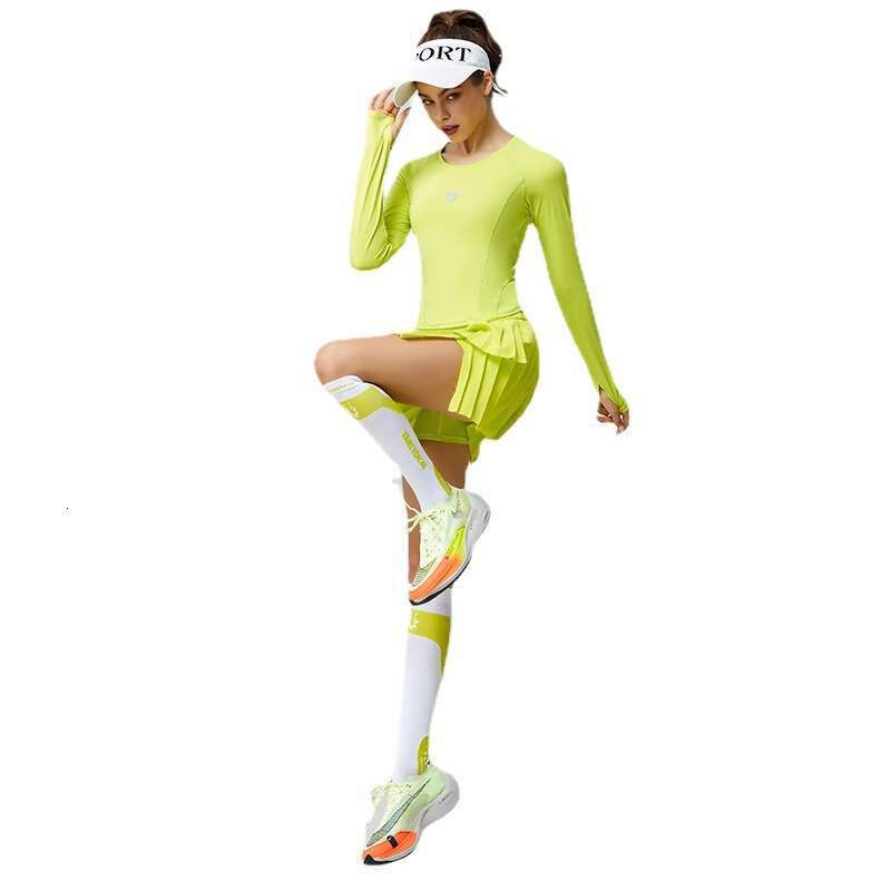 Women 2024 High Waist Double Layer Pleated Short Skirt Sports Golf Tennis Skirts Gym Fiess Running Yoga Athletic Workout Skort s
