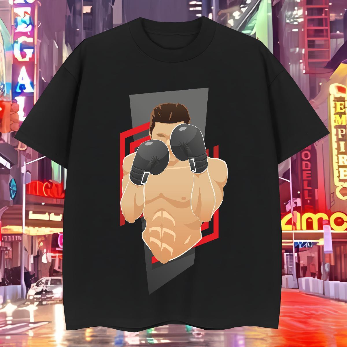 T Shirts Men 230g Cotton portrait Street wear Hip Hop Breathable Short Sleeve DIY Printed Men Tops Tees 2024 Cool Wear