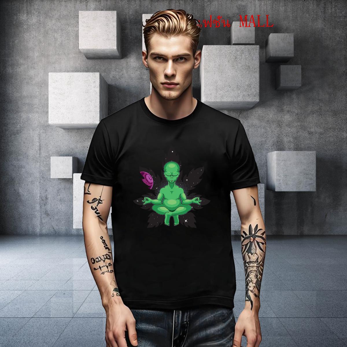 Loose Tshirts Spring Summer 230g Pure Cotton Custom Print Oversized Breathable Crew Neck ET T shirt Brand Tee Shirt