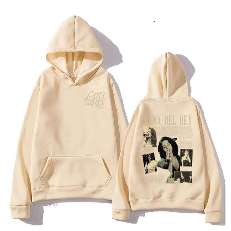 Lana Casual Del Rey Singer Hoodies for Men and Women Haruku Fashion Long Sleeves Sweatshirts Moleton Graphic Prints Streetwear