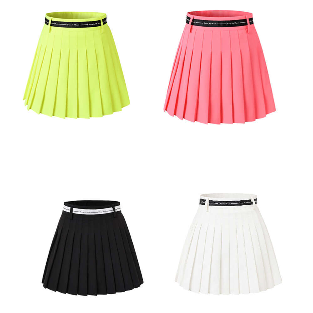 Golf Sports Skirt,Women High Waist Double Layer Pleated Skirt,Golf Equipment,Tennis Athletic Half Skirts With Safety Pants Skirt,
