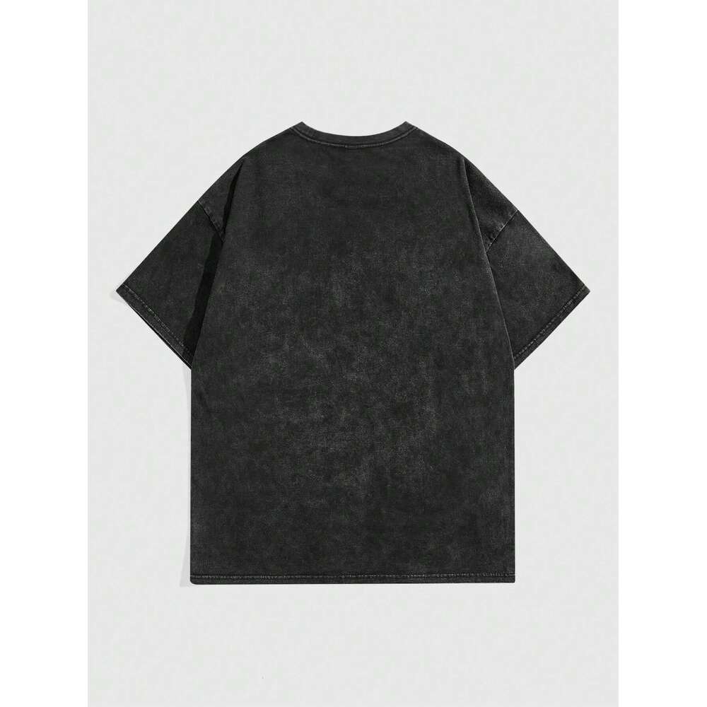 Abstract Artistic Horror Face Printed T-shirts Women Men Oversized Casual High Quality Washed Cotton T Shirts Summer Tees Tops ees ops