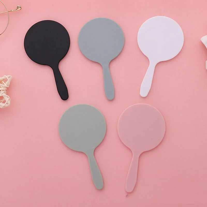 Handheld makeup mirror circular makeup mirror with handheld makeup mirror W240813