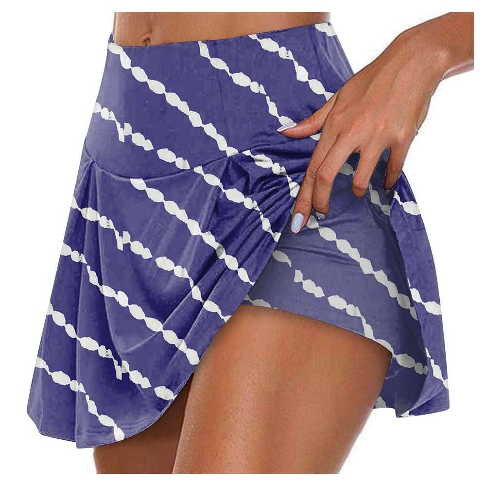 In New Yoga Sport Active Shorts High Waisted Skirt Girls Trendy Summer Prints Skirts for Women Tenis Feminino Frete s
