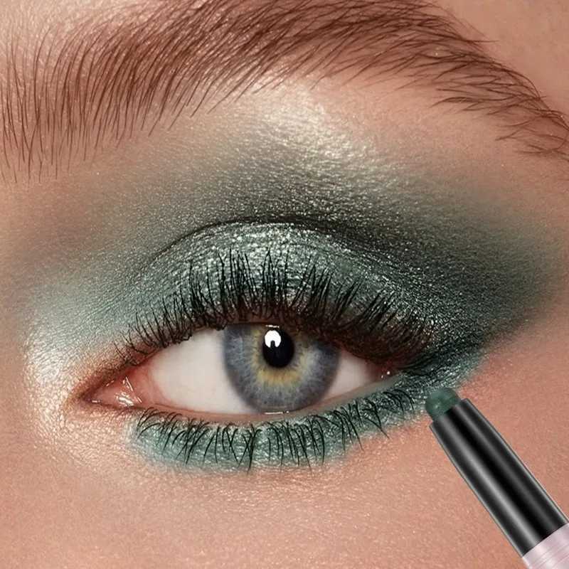 12 Colors Blue Pearlescent Eyeshadow Eyeliner Pencil Waterproof Glitter Sequins Eyeliner Eye Shadow Makeup Beauty Cosmetics Y240813