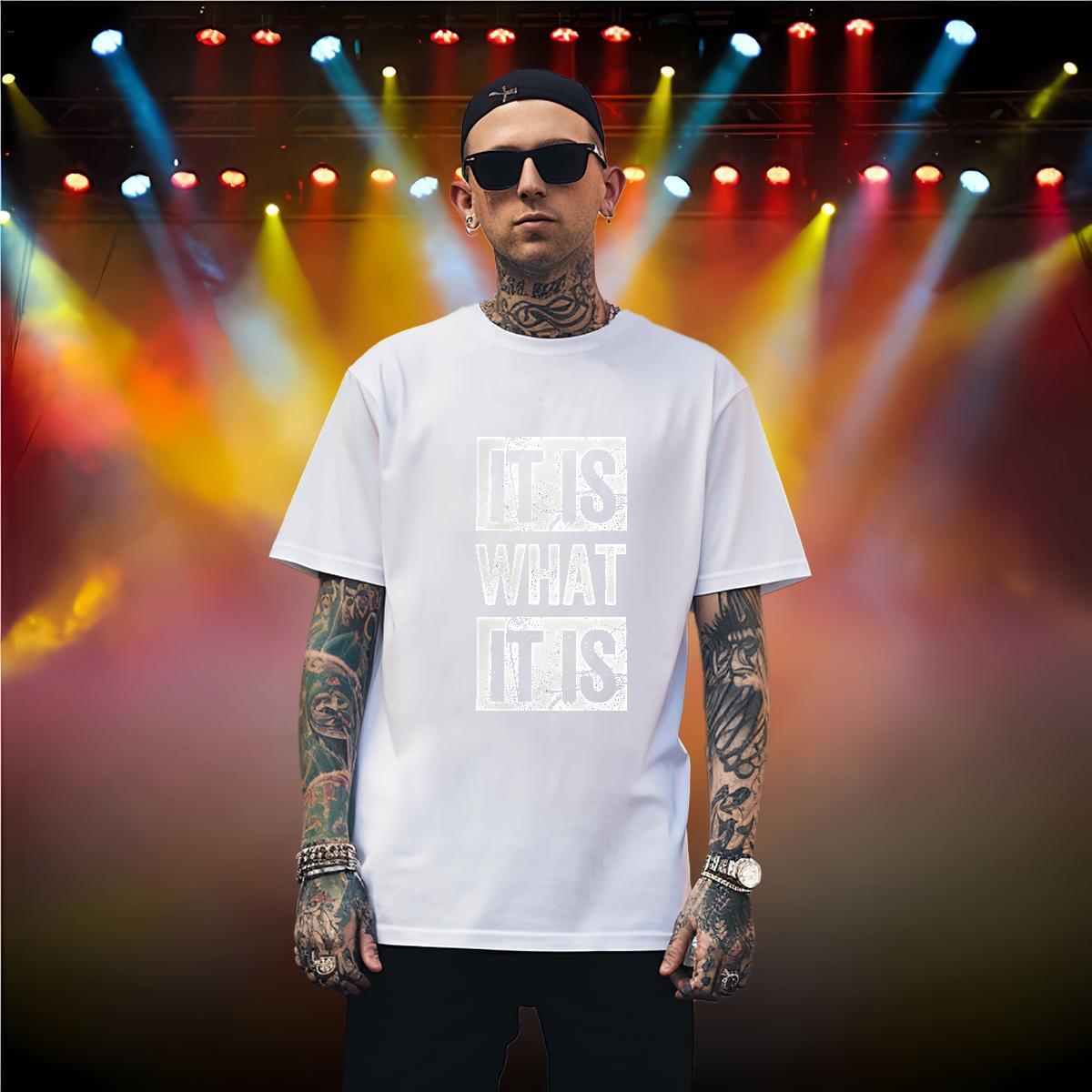 Loose letter T Shirts Men Sport Men Tshirts 230g Cotton 2024 Designer O Neck Short Sleeves Custom Big Size Top Tees
