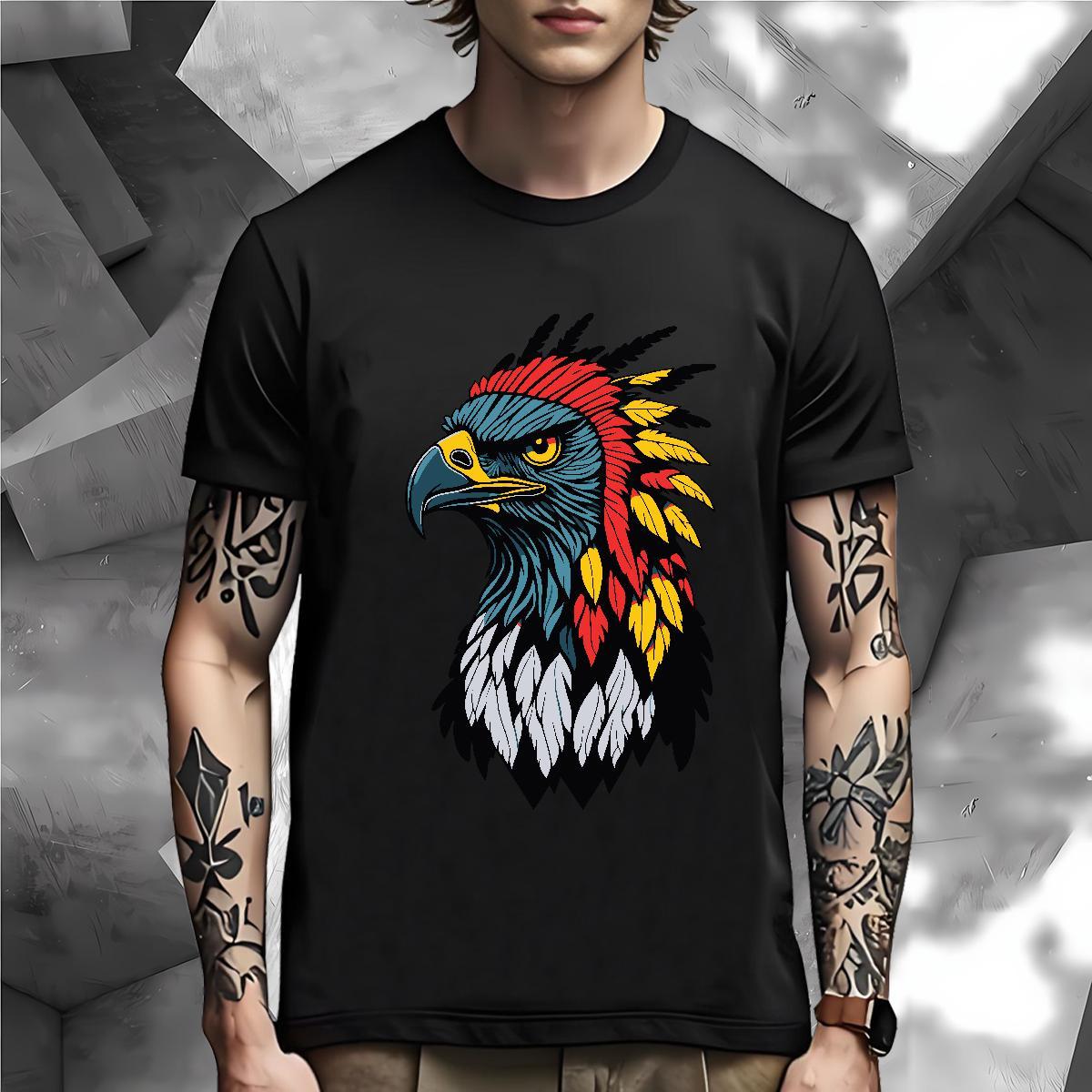Unisex T-Shirts for Men chicken Breathable Crew Neck Outdoor Anime 230g Pure Cotton Couples T Shirts Wholesale Tees Shirts