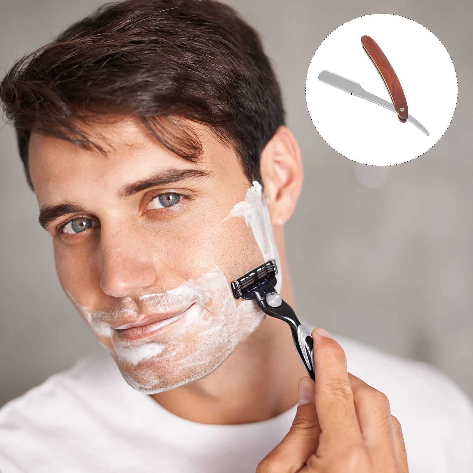Shaver for Men Razor Manual Shaving Stainless Steel Straight Barber ProfessionalM240814