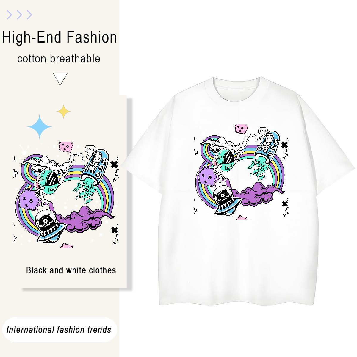 Classic Mens Tshirts Casual 230g 100% Cotton White Plus Size Breathable Short Sleeve ET T Shirts Men Designer Tops Shirt