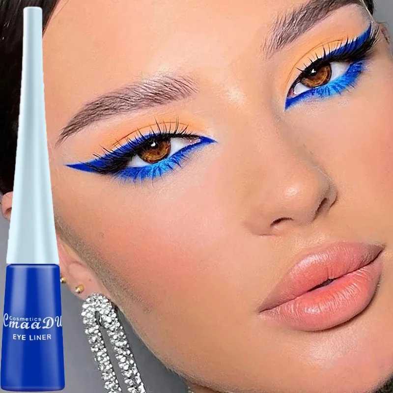 Colorful Sexy Eyeliner Liquid Blue Pencil Waterproof Easy To Wear Make Up Matte Eye Liner Red Green White Gold Brown Eyeliner Y240813