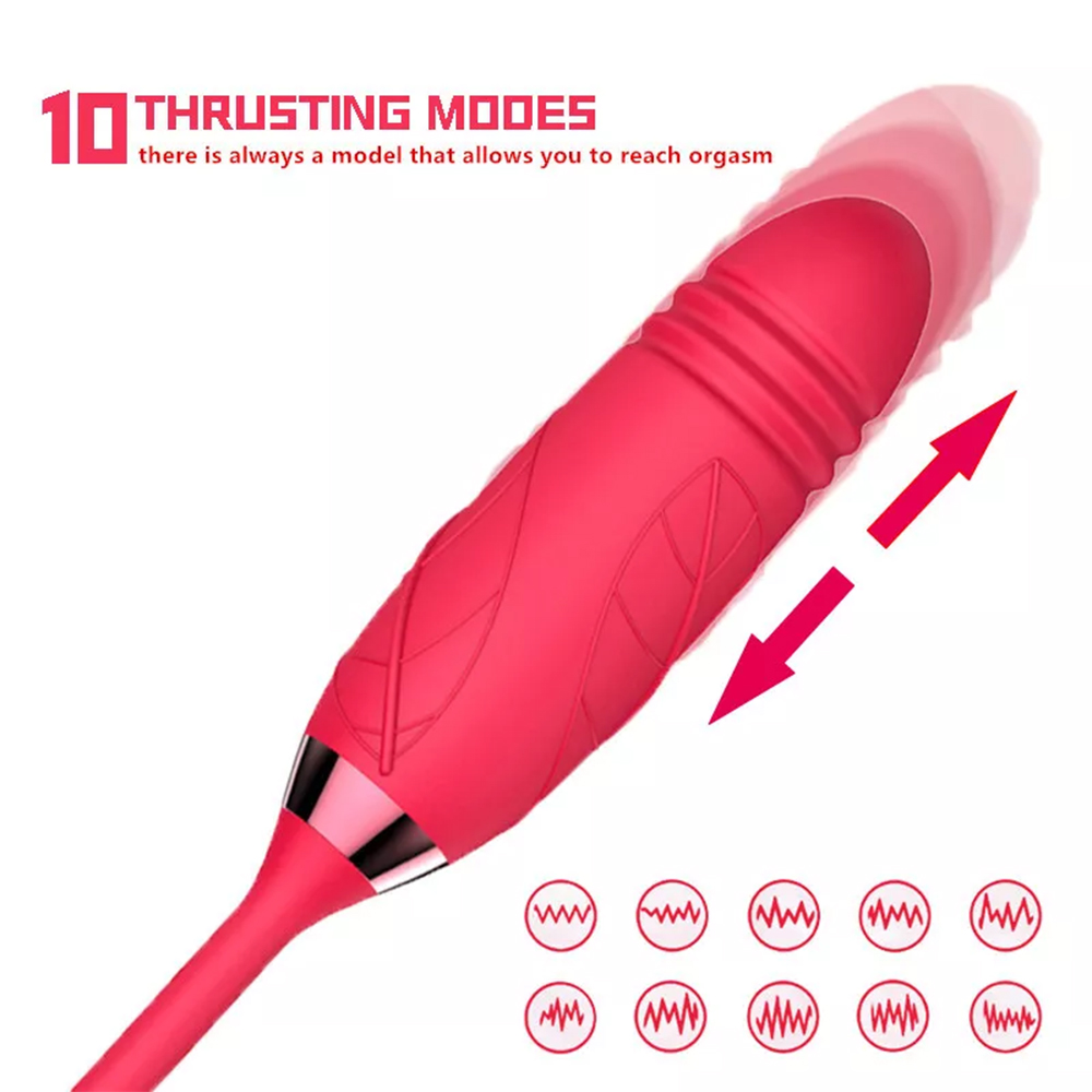 Women Rose Vagina Sucking Vibrator G-spot pussy Nipple Sucker Oral Licking Clitoris Stimulation Powerful Sex Toys for Couples
