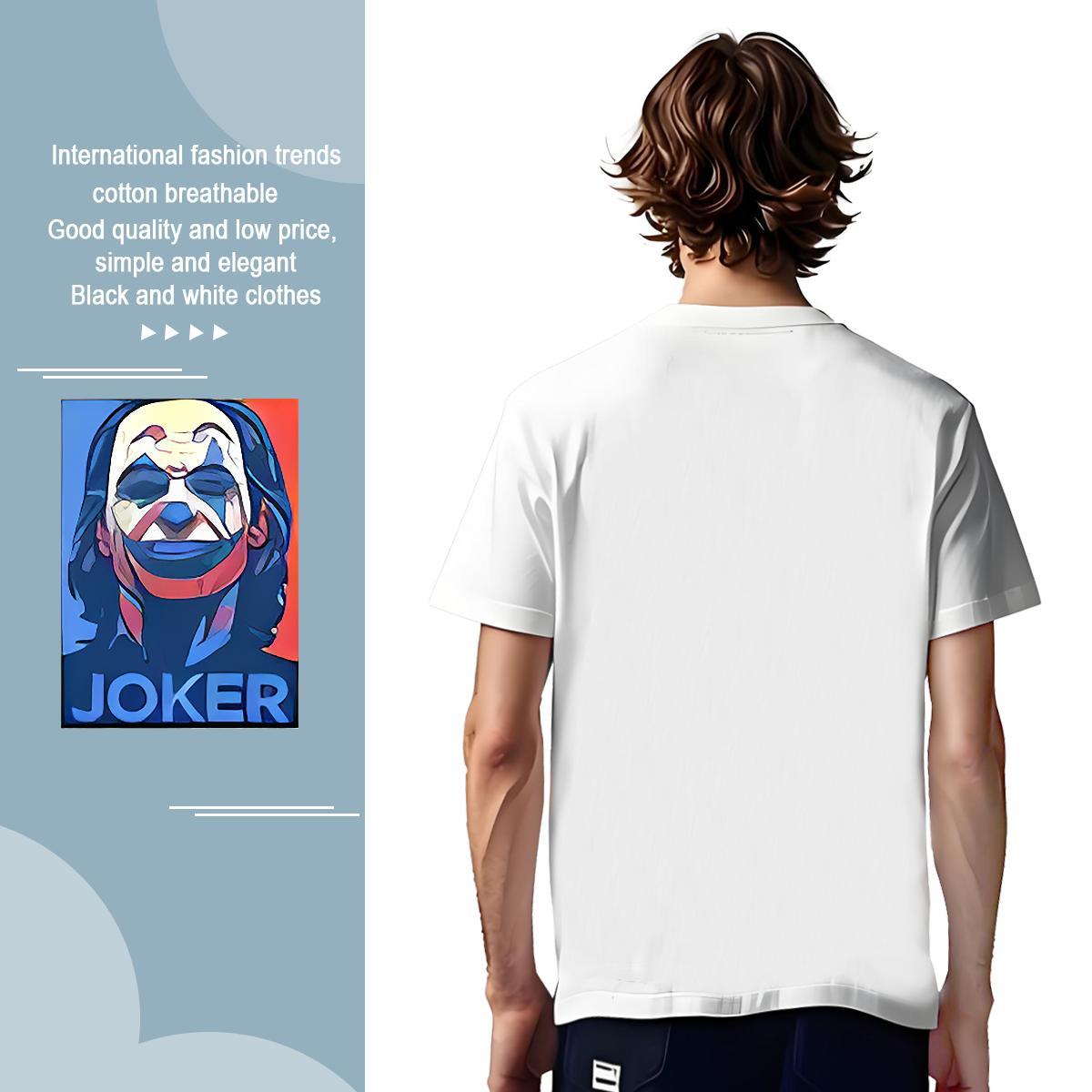 T Shirt For Man 230g Cotton Joker Sport O Neck Short Sleeves DIY Printed Men Tops Tees New Arrival Soft Wear