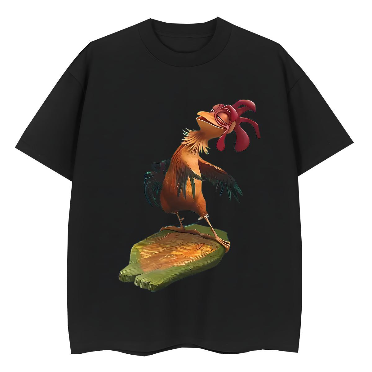 TOP Quality Men T Shirts chicken Breathable Short Sleeve Sports Casual Custom Anime 230g Pure Cotton Men Tees Casual New Clothings