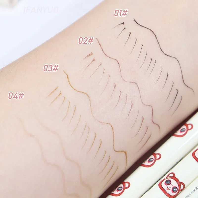 Ultra-thin Black Brown Liquid Eyeliner Waterproof Lasting Silky Matte Lying Silkworm Lower Eyelash Makeup Pencil Korean Cosmetic Y240813