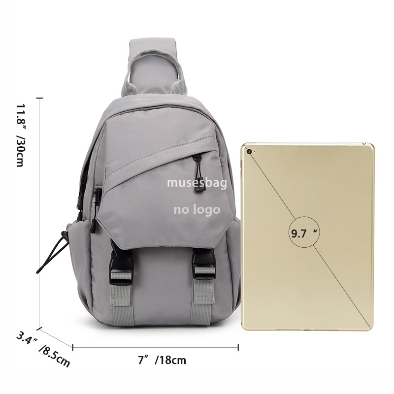 Chest bag men's backpack single shoulder crossbody bag men's and women's day fashion brand niche leisure sports boys satchel bag