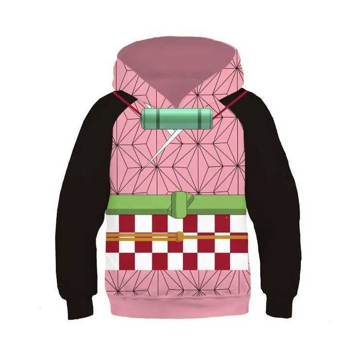 Demon Slayer Blade 3D Printed Hoodies Kids Streetwear Girls boys Children Sweatshirts Long Sleeve Autumn Winter ClothesY240814