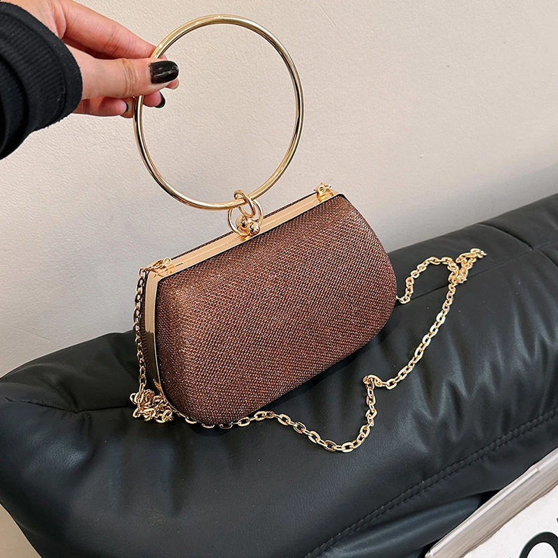 Celebrity Banquet Handbag for Women Fashion Sequin Banquet Handbag with Evening Dress Bag Diagonal Straddle Bag 240813