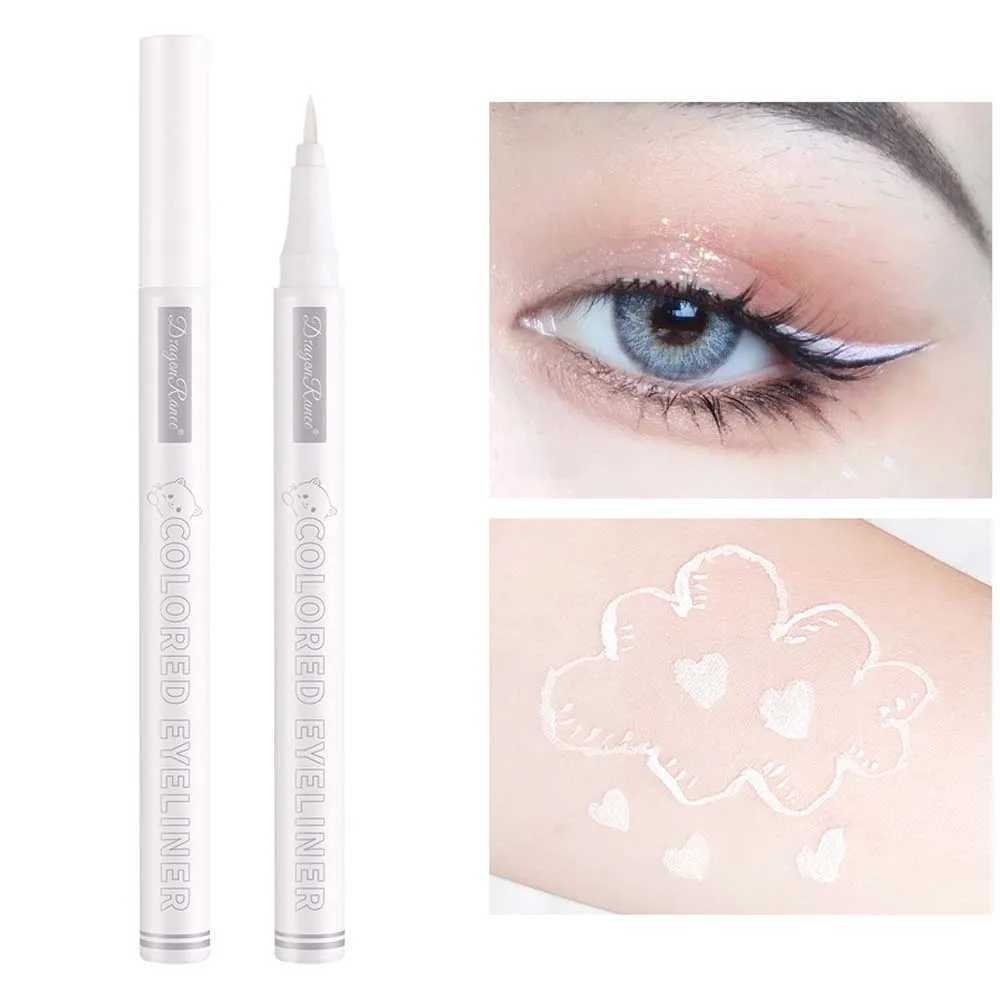 White waterproof eyeliner liquid pen thin Y240813