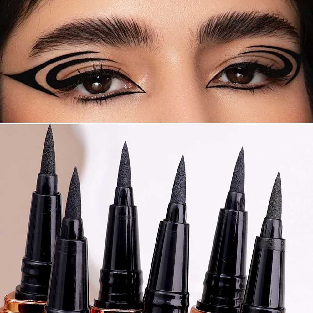 2 In 1 Self Adhesive Eyelashes Eyeliner Pencil Long Lasting No Glue Non Magnetic Quick Drying Eyelashes Sticking Eye Liner Pen Y240813