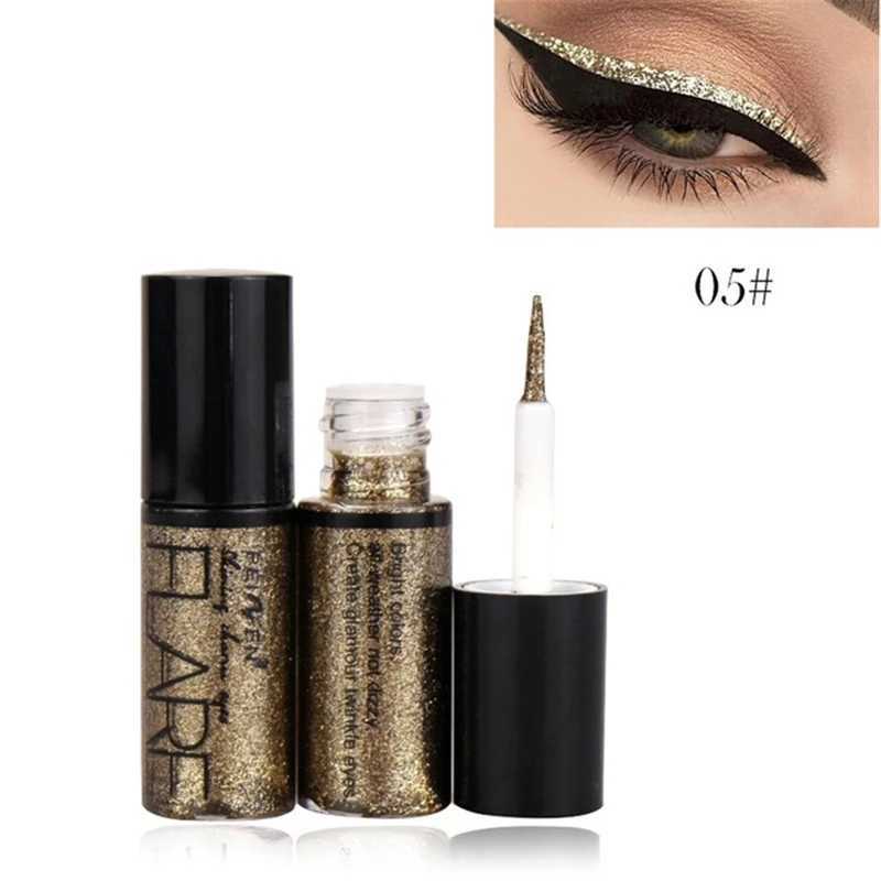 Professional New Shiny Eye Liners Cosmetics for Women Pigment Silver Rose Gold Color Liquid Glitter Eyeliner Cheap Makeup Beauty Y240813